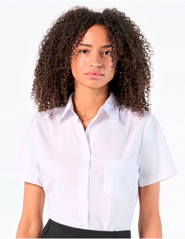 S-16070-Popeline-Blouse Escape Short Sleeve